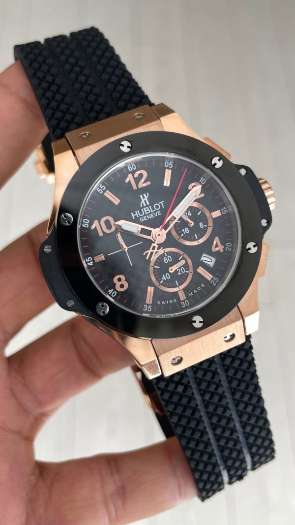 Hublot Big Bang Tuiga1909 Seramik 44mm Rose Black Replika Saat Hublot Big Bang Tuiga1909 Seramik 44mm Rose Black Replika Saat