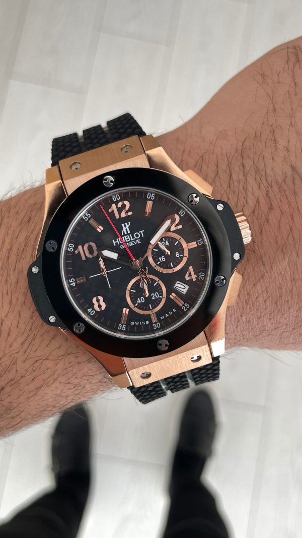 Hublot Big Bang Tuiga1909 Seramik 44mm Rose Black Replika Saat Hublot Big Bang Tuiga1909 Seramik 44mm Rose Black Replika Saat