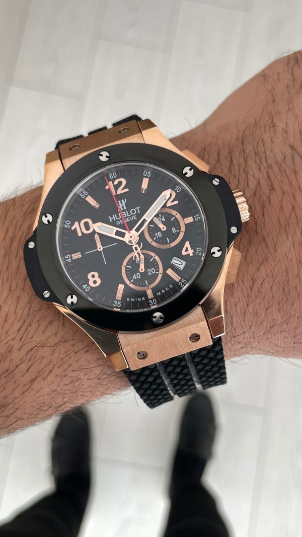 Hublot Big Bang Tuiga1909 Seramik 44mm Rose Black Replika Saat Hublot Big Bang Tuiga1909 Seramik 44mm Rose Black Replika Saat