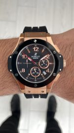 Hublot Big Bang Tuiga1909 Seramik 44mm Rose Black Replika Saat