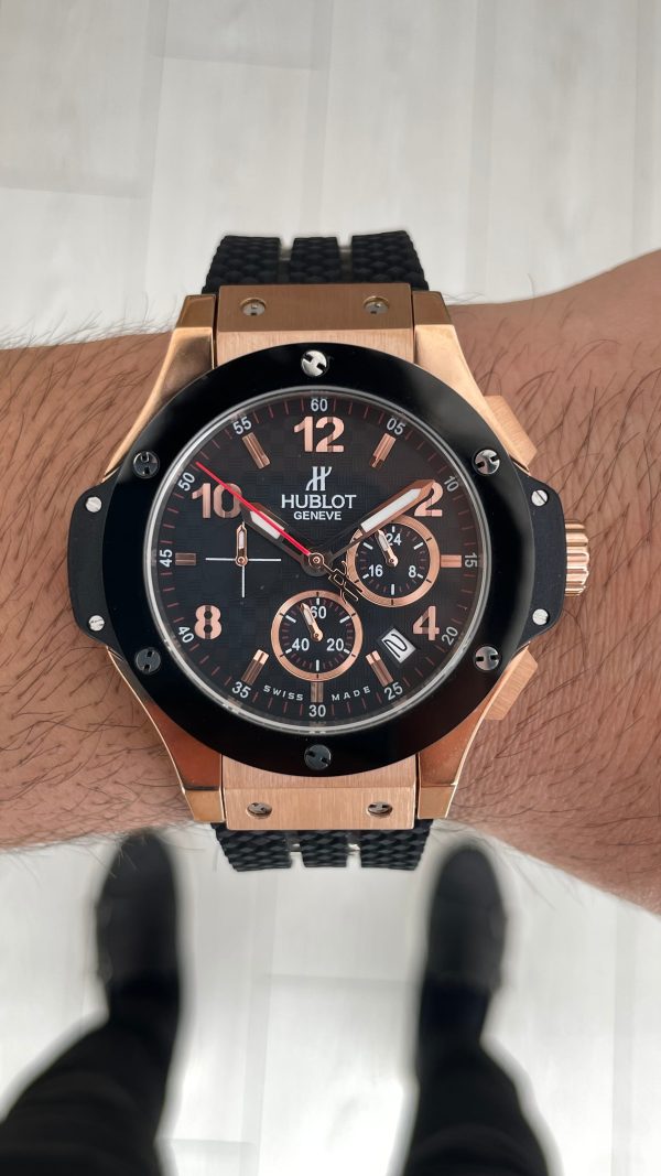 Hublot Big Bang Tuiga1909 Seramik 44mm Rose Black Replika Saat Hublot Big Bang Tuiga1909 Seramik 44mm Rose Black Replika Saat