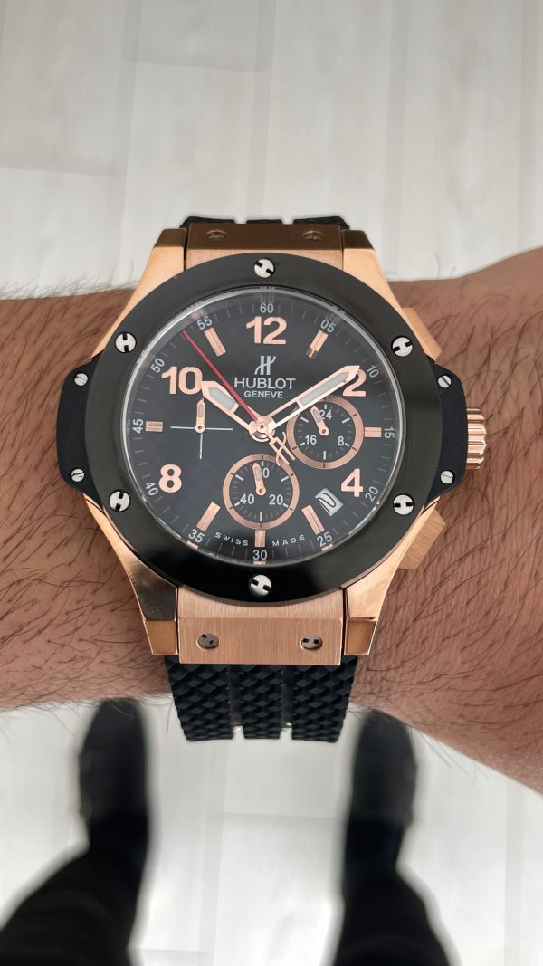 Hublot Big Bang Tuiga1909 Seramik 44mm Rose Black Replika Saat Hublot Big Bang Tuiga1909 Seramik 44mm Rose Black Replika Saat