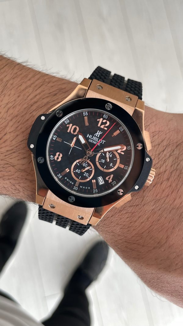 Hublot Big Bang Tuiga1909 Seramik 44mm Rose Black Replika Saat Hublot Big Bang Tuiga1909 Seramik 44mm Rose Black Replika Saat