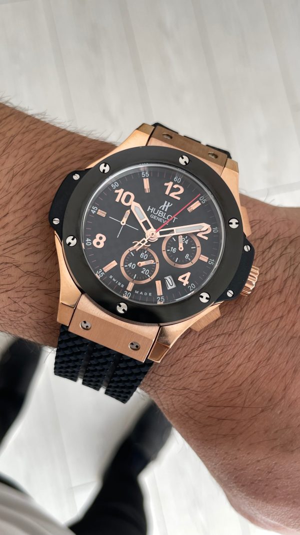 Hublot Big Bang Tuiga1909 Seramik 44mm Rose Black Replika Saat Hublot Big Bang Tuiga1909 Seramik 44mm Rose Black Replika Saat