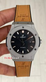 Hublot Classic Fusion Siyah Kadran 42 mm Kahverengi Replika Saat