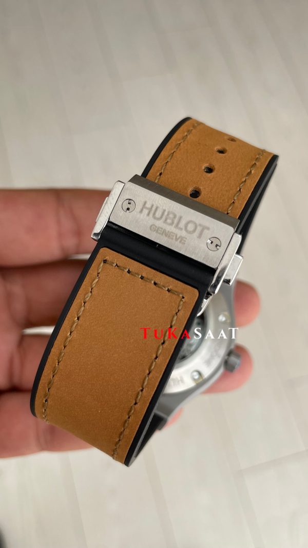 Hublot Classic Fusion Siyah Kadran 42 mm Kahverengi Replika Saat Hublot Classic Fusion Siyah Kadran 42 mm Kahverengi Replika Saat