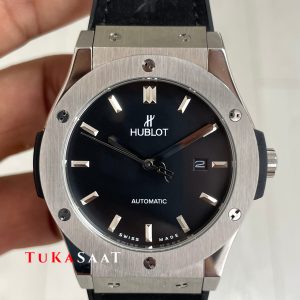 Hublot Classic Fusion Siyah Kadran 42mm Silver Replika Saat