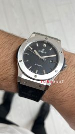 Hublot Classic Fusion Siyah Kadran 42mm Silver Replika Saat