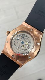 Hublot Classic Fusion Tourbillon Siyah Kadran 42mm Rose Replika Saat