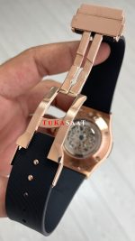 Hublot Classic Fusion Tourbillon Siyah Kadran 42mm Rose Replika Saat