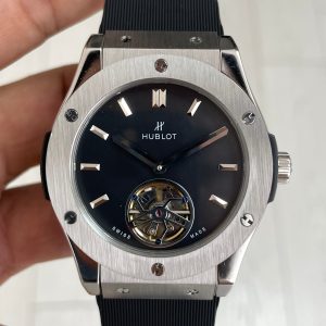 Hublot Classic Fusion Tourbillon Siyah Kadran 42mm Silver Replika Saat