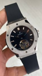 Hublot Classic Fusion Tourbillon Siyah Kadran 42mm Silver Replika Saat