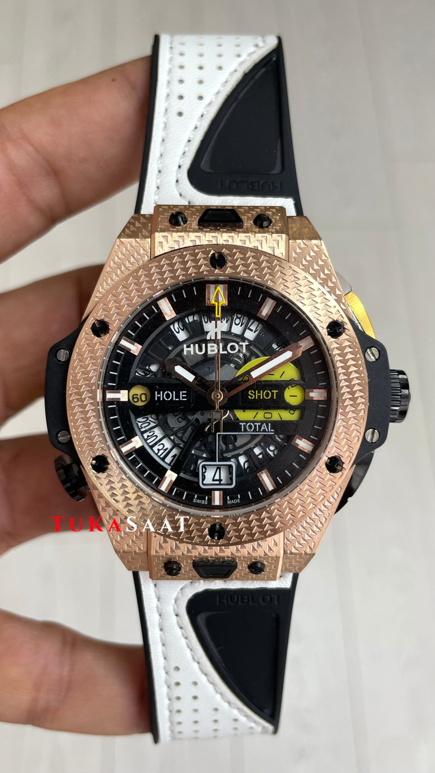 Hublot Golf Unico Big Bang 45mm Rose Replika Saat Hublot Golf Unico Big Bang 45mm Rose Replika Saat