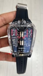 Hublot LaFerrari MP-05 Tourbillon Black Sapphire 46mm Siyah Şeffaf Replika Saat