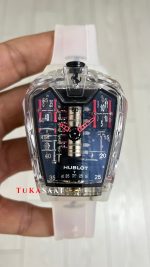 Hublot LaFerrari MP-05 Tourbillon Sapphire 46mm Şeffaf Replika Saat