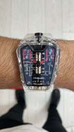 Hublot LaFerrari MP-05 Tourbillon Sapphire 46mm Şeffaf Replika Saat