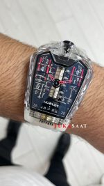 Hublot LaFerrari MP-05 Tourbillon Sapphire 46mm Şeffaf Replika Saat