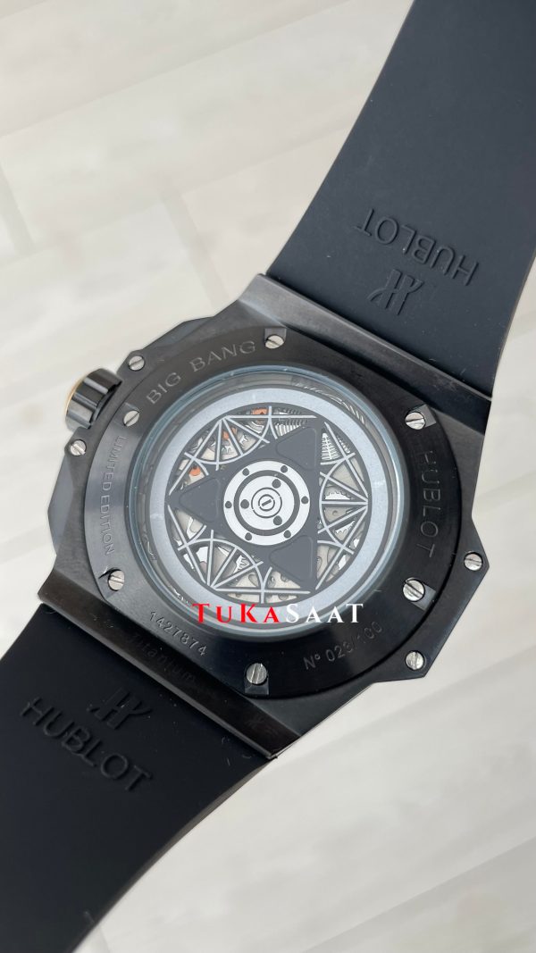 Hublot Sang Bleu II Black Magic 45mm Rose Black Replika Saat Hublot Sang Bleu II Black Magic 45mm Rose Black Replika Saat