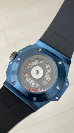Hublot Sang Bleu II Blue 45mm Mavi Kadran Replika Saat