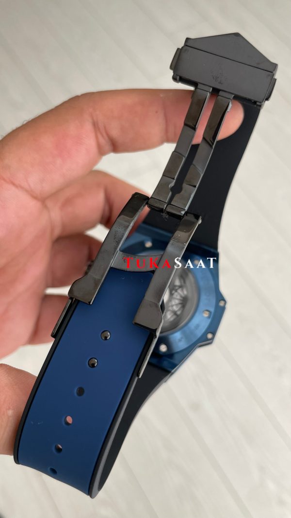 Hublot Sang Bleu II Blue 45mm Mavi Kadran Replika Saat