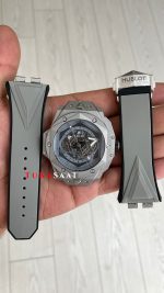Hublot Sang Bleu II Grey 45mm Replika Saat