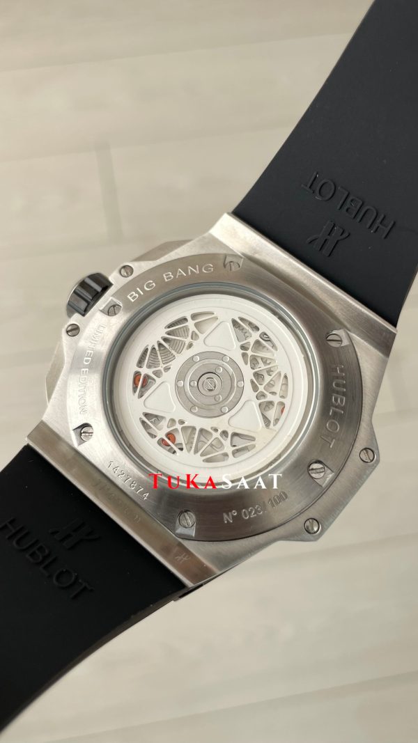 Hublot Sang Bleu II Siyah Kadran 45mm Silver Replika Saat Hublot Sang Bleu II Siyah Kadran 45mm Silver Replika Saat