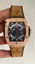 Hublot Spirit Of Big Bang King Senna Champion Kahverengi 45mm Rose Replika Saat