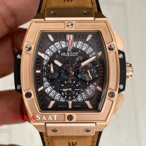 Hublot Spirit Of Big Bang King Senna Champion Kahverengi 45mm Rose Replika Saat