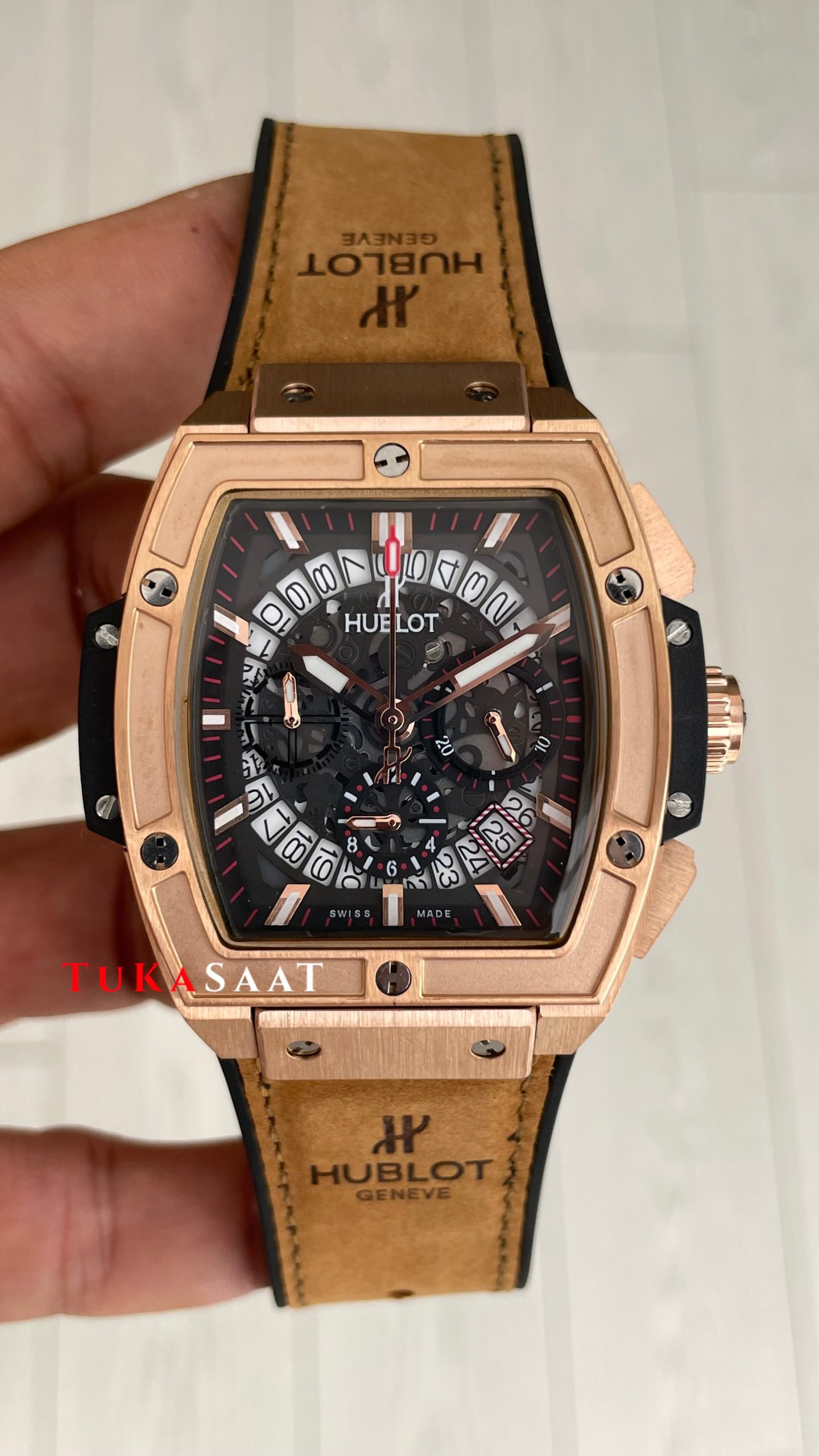 Hublot Spirit Of Big Bang King Senna Champion Kahverengi 45mm Rose Replika Saat Hublot Spirit Of Big Bang King Senna Champion Kahverengi 45mm Rose Replika Saat