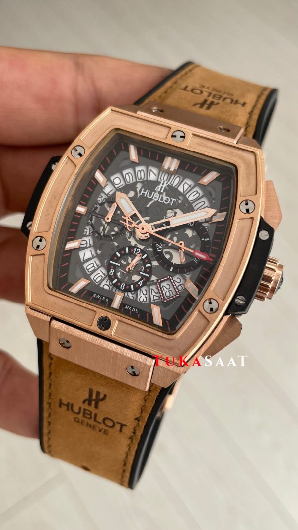 Hublot Spirit Of Big Bang King Senna Champion Kahverengi 45mm Rose Replika Saat Hublot Spirit Of Big Bang King Senna Champion Kahverengi 45mm Rose Replika Saat