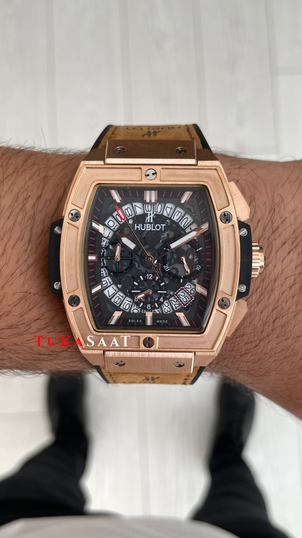 Hublot Spirit Of Big Bang King Senna Champion Kahverengi 45mm Rose Replika Saat Hublot Spirit Of Big Bang King Senna Champion Kahverengi 45mm Rose Replika Saat