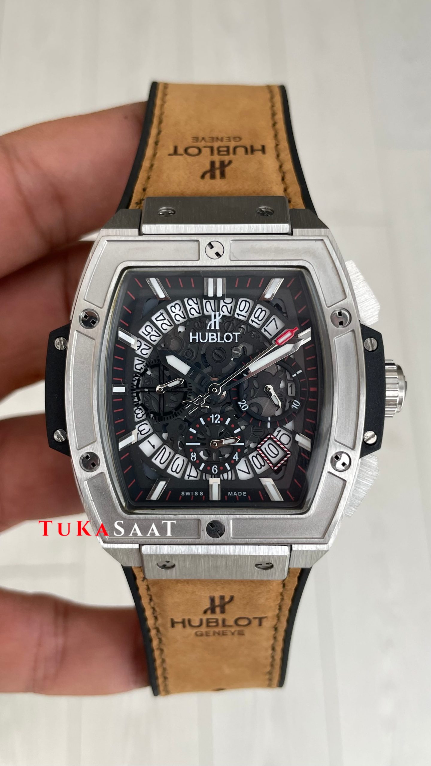 Hublot Spirit Of Big Bang Senna Champion Kahverengi 45mm Silver Replika Saat Hublot Spirit Of Big Bang Senna Champion Kahverengi 45mm Silver Replika Saat