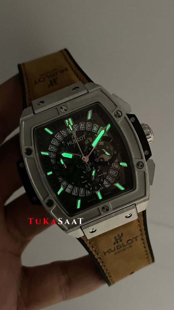 Hublot Spirit Of Big Bang Senna Champion Kahverengi 45mm Silver Replika Saat Hublot Spirit Of Big Bang Senna Champion Kahverengi 45mm Silver Replika Saat