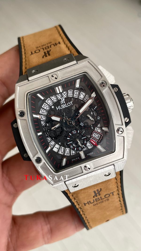 Hublot Spirit Of Big Bang Senna Champion Kahverengi 45mm Silver Replika Saat Hublot Spirit Of Big Bang Senna Champion Kahverengi 45mm Silver Replika Saat