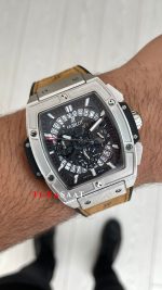 Hublot Spirit Of Big Bang Senna Champion Kahverengi 45mm Silver Replika Saat