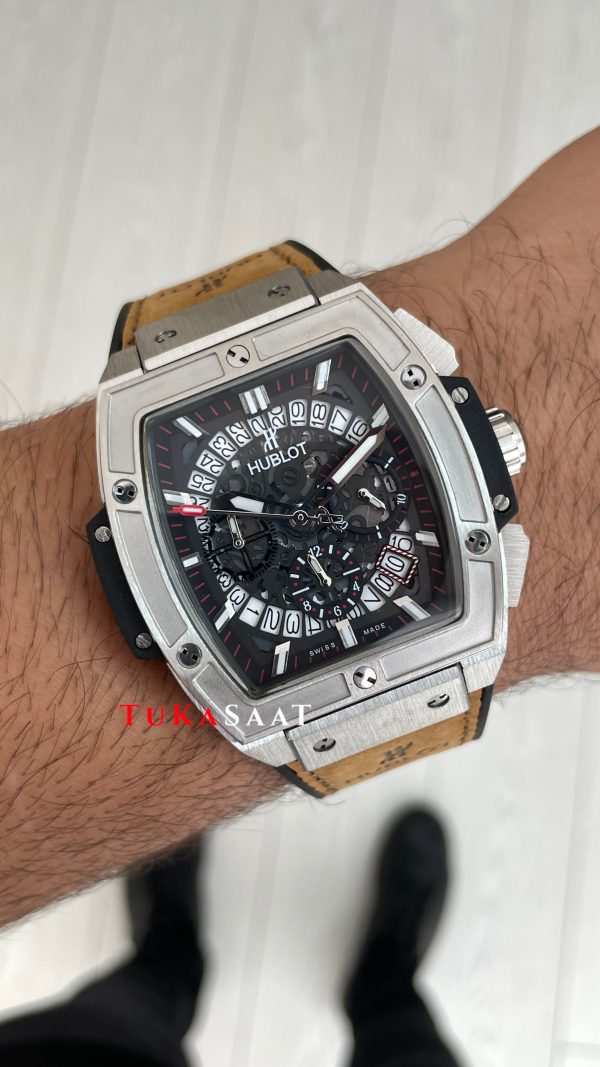 Hublot Spirit Of Big Bang Senna Champion Kahverengi 45mm Silver Replika Saat Hublot Spirit Of Big Bang Senna Champion Kahverengi 45mm Silver Replika Saat