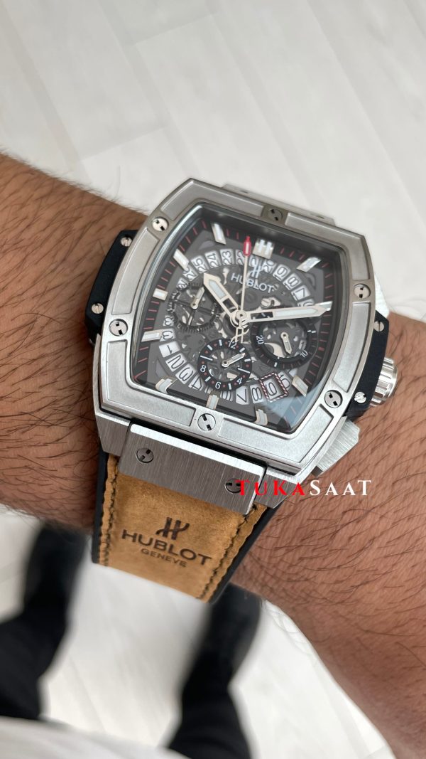 Hublot Spirit Of Big Bang Senna Champion Kahverengi 45mm Silver Replika Saat Hublot Spirit Of Big Bang Senna Champion Kahverengi 45mm Silver Replika Saat