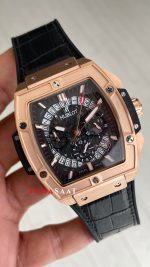 Hublot Spirit Of Big Bang Senna Champion Siyah 45mm Rose Replika Saat