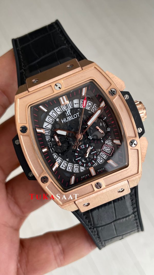Hublot Spirit Of Big Bang Senna Champion Siyah 45mm Rose Replika Saat Hublot Spirit Of Big Bang Senna Champion Siyah 45mm Rose Replika Saat