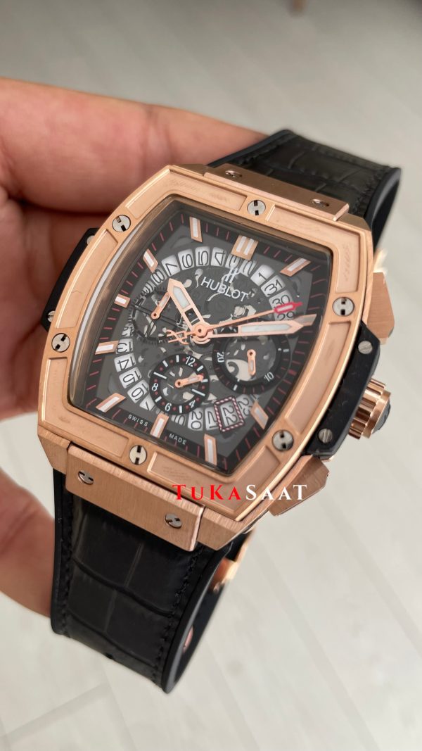 Hublot Spirit Of Big Bang Senna Champion Siyah 45mm Rose Replika Saat Hublot Spirit Of Big Bang Senna Champion Siyah 45mm Rose Replika Saat