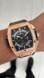 Hublot Spirit Of Big Bang Senna Champion Siyah 45mm Rose Replika Saat