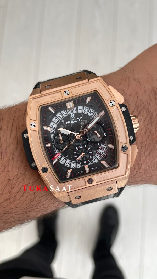 Hublot Spirit Of Big Bang Senna Champion Siyah 45mm Rose Replika Saat Hublot Spirit Of Big Bang Senna Champion Siyah 45mm Rose Replika Saat