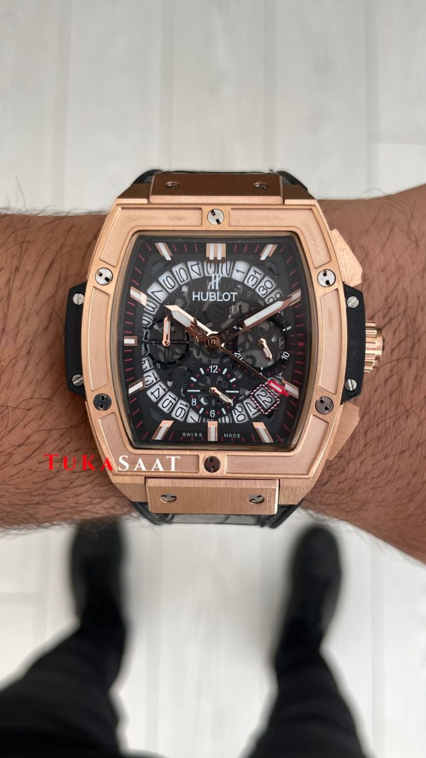 Hublot Spirit Of Big Bang Senna Champion Siyah 45mm Rose Replika Saat Hublot Spirit Of Big Bang Senna Champion Siyah 45mm Rose Replika Saat