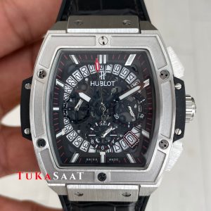 Hublot Spirit Of Big Bang Senna Champion Siyah 45mm Silver Replika Saat