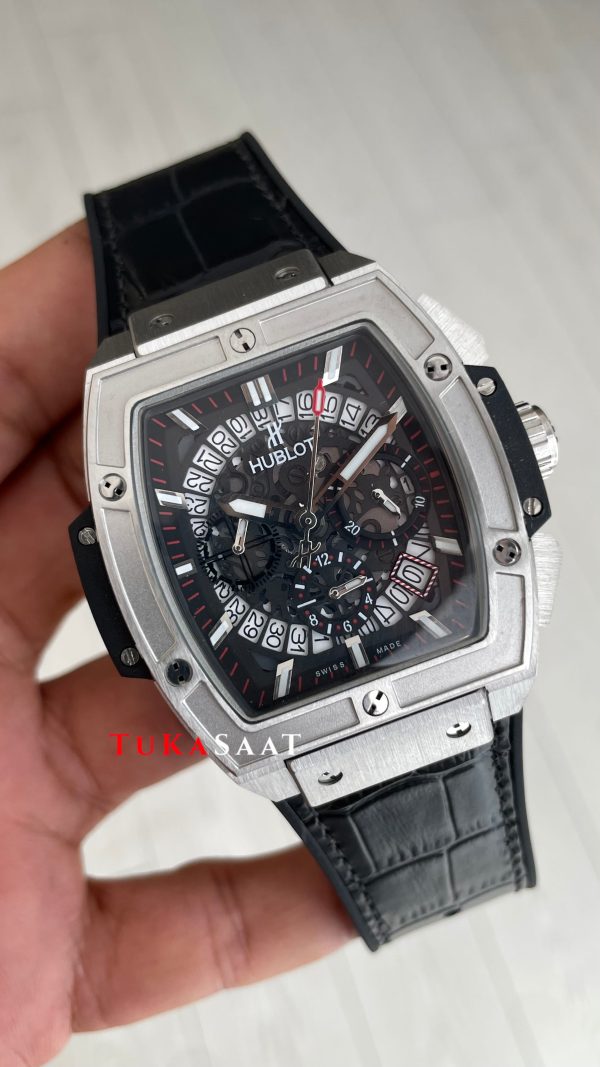 Hublot Spirit Of Big Bang Senna Champion Siyah 45mm Silver Replika Saat Hublot Spirit Of Big Bang Senna Champion Siyah 45mm Silver Replika Saat