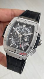 Hublot Spirit Of Big Bang Senna Champion Siyah 45mm Silver Replika Saat