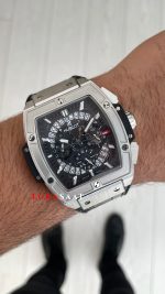 Hublot Spirit Of Big Bang Senna Champion Siyah 45mm Silver Replika Saat