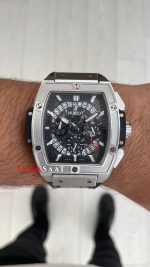 Hublot Spirit Of Big Bang Senna Champion Siyah 45mm Silver Replika Saat