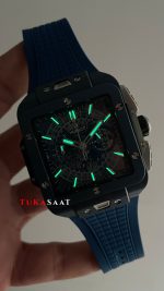 Hublot Square Bang Mavi Kadran 45mm Blue Replika Saat