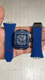 Hublot Square Bang Mavi Kadran 45mm Blue Replika Saat